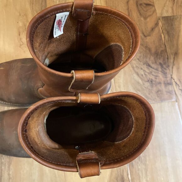 Red Wing PECOS Pull On Leather Boots 7.5 E Wide USA Made main image 9
